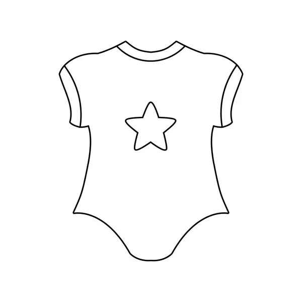 Ρούχα μωρό απομονωμένη εικόνα διάνυσμα — Διανυσματικό Αρχείο