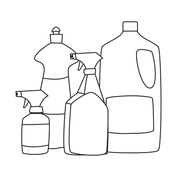 清洁产品和耗材设计 — 图库矢量图片