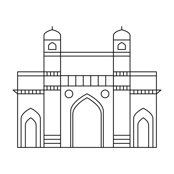 Amritsan arany templom emblematikus indiai — Stock Vector