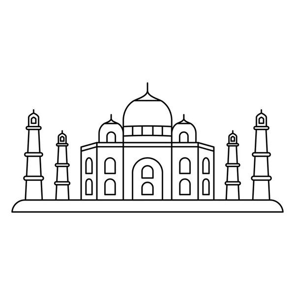 Ворота символизируют индийскую структуру — стоковый вектор