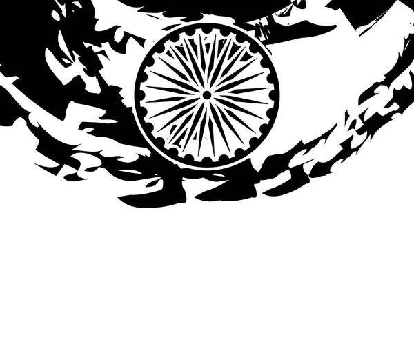 Ashoka chakra icône emblématique indien — Image vectorielle