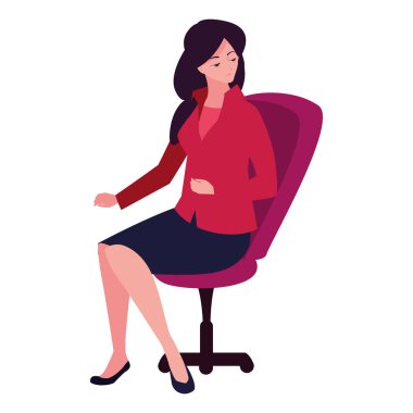 zarif kadın oturma ofis koltuğu