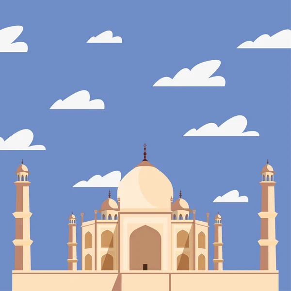 Indien självständighetsdag flat design — Stock vektor