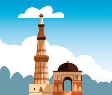 Hindistan Bağımsızlık gün düz tasarım