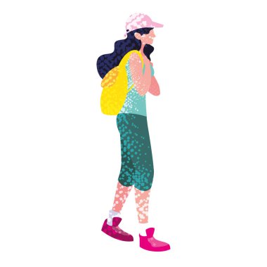 sırt çantası yürüyüş Wanderlust ile kadın