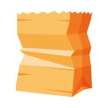 Beyaz arka planda kağıt çanta Dükkanı