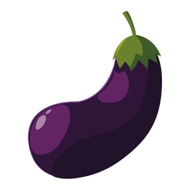 beyaz zemin üzerine taze sebze patlıcan