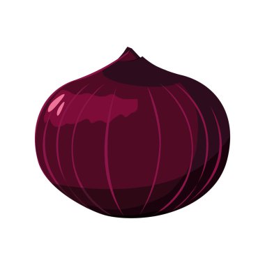 Beyaz arka planda taze sebze kırmızı soğan