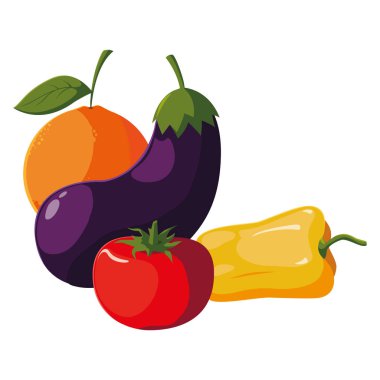 domates biber portakal taze meyve ve sebze