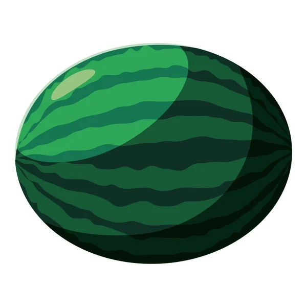 Vattenmelon färsk frukt i vit bakgrund — Stock vektor