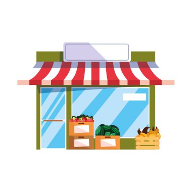 Market cephe meyve ve sebze