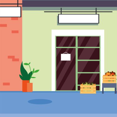 Market cephe meyve ve sebze