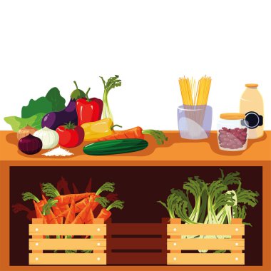 sebze ve meyve satan stand