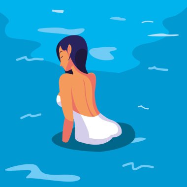 kadın yaz zaman tatil tasarım