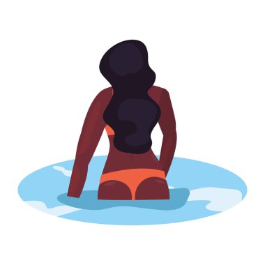 kadın yaz zaman tatil tasarım