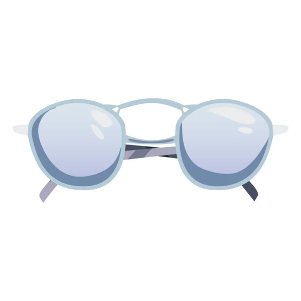 Gafas de sol accesorio moda en fondo blanco — Vector de stock