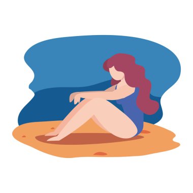 kadın yaz zaman tatil tasarım