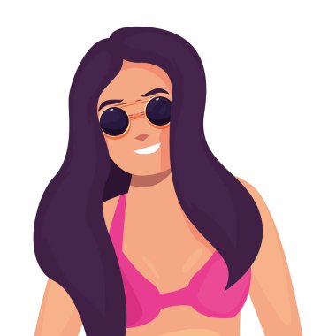 kadın yaz zaman tatil tasarım