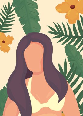 kadın yaz zaman tatil tasarım