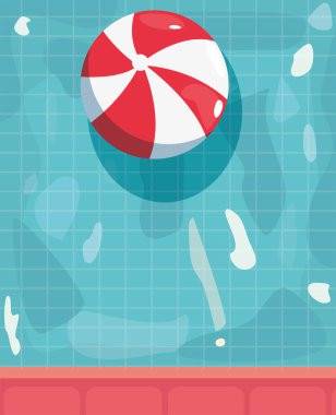 Yaz saati tatil düz tasarım