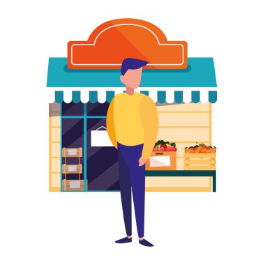 adam müşteri ayakta pazar dış