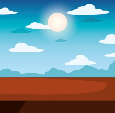 Yaz saati tatil düz tasarım