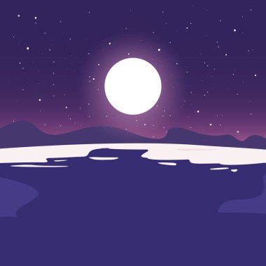 Yaz saati tatil düz tasarım