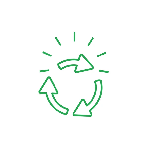 recycling arrows symbol isolated icon