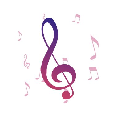 müzik notaları melodi sembolü arka plan