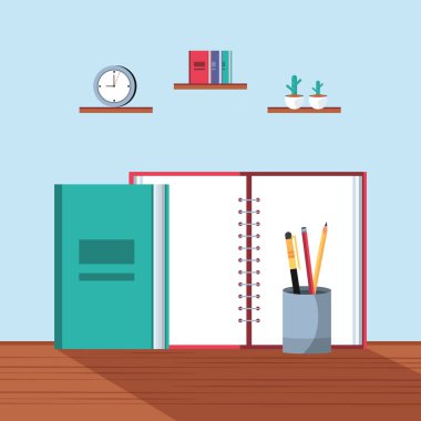 işyerinde malzeme ofisi ile defter