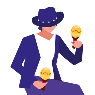 müzisyen adam maraka müzik çalıyor