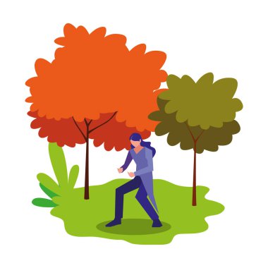 açık havada dansçı adam karakteri