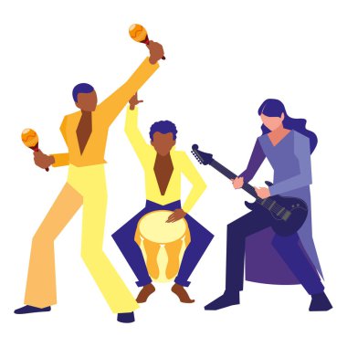 müzisyenler insanlar enstrüman orkestra çalıyor