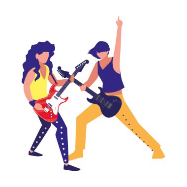 iki erkek müzisyenler müzik aletleri