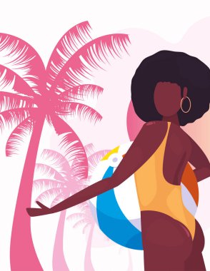 kadın yaz zaman tatil tasarım