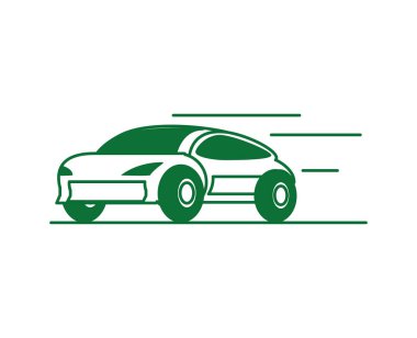 araba sedan ulaşım izole simgesi