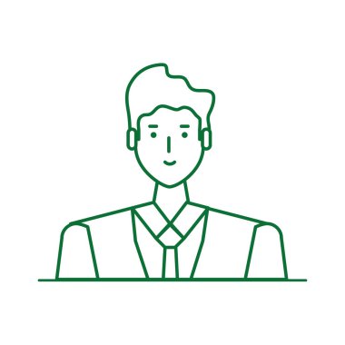 iş adamı zarif avatar karakteri