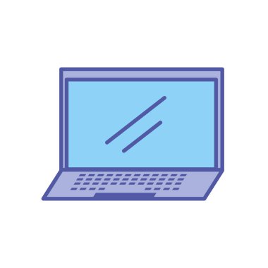 dizüstü bilgisayar aygıtı izole edilmiş simge