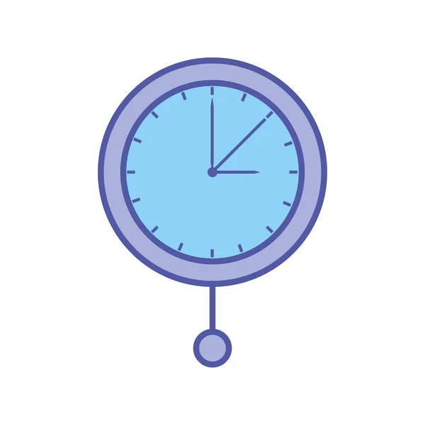 Čas hodinky izolované ikony — Stockový vektor