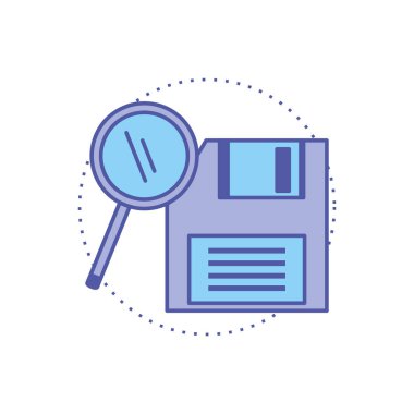 disketli büyüteç arama