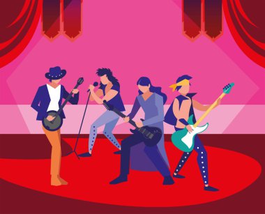 insanlar müzisyenler konser olay tasarımı