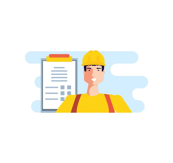 Isolated avatar of professional worker design — Stock Vector