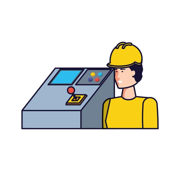 Avatar aislado de diseño de trabajador profesional — Vector de stock