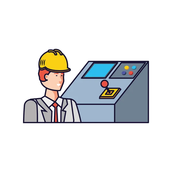 Isolated avatar of professional worker design — Stock Vector