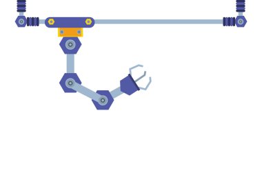 robotik el endüstriyel teknoloji vektör ilustration