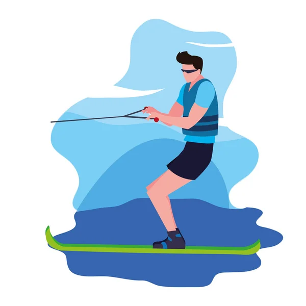 Personas deporte extremo y estilo de vida — Vector de stock