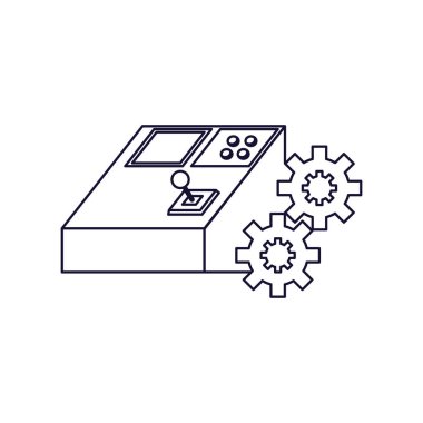 dişliler ile endüstriyel üretim makinesi