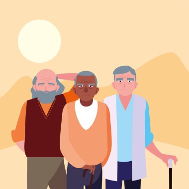 mutlu dedesi gün düz tasarım