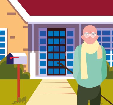 mutlu dedesi gün düz tasarım