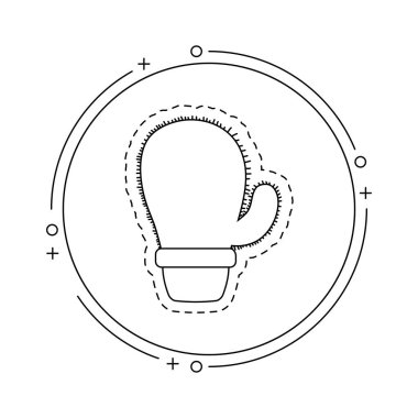 çerçeve dairesel kaktüs yama